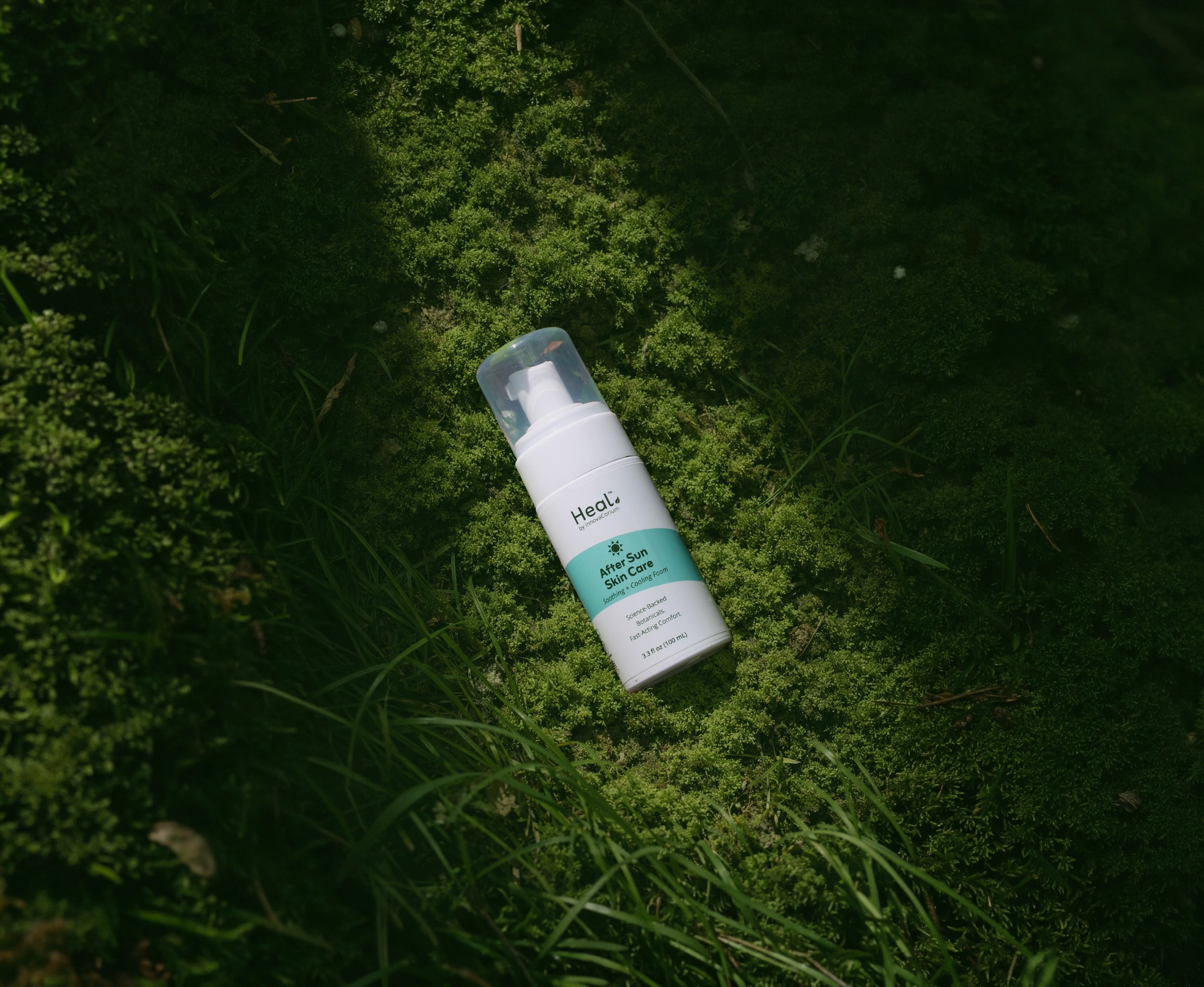 After Sun Skin Care Bottle in Moss